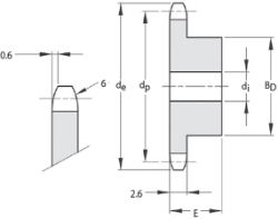 Ondrives Precision Gears and Gearboxes Part number  SCS6-35