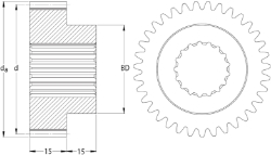 Steel Spur Gears from Ondrives UK precision gear and gearbox manufacturer