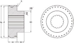 Ondrives Precision Gears and Gearboxes Part number  UPHGS3.0-45RPH