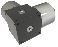 Spiral Bevel Cube Gearbox from Ondrives UK precision gear and gearbox manufacturer