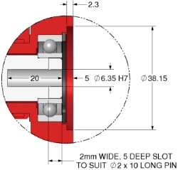 Drawing of Wormwheel gearbox bore input with bore output made by Ondrives Precision Gears and Gearboxes